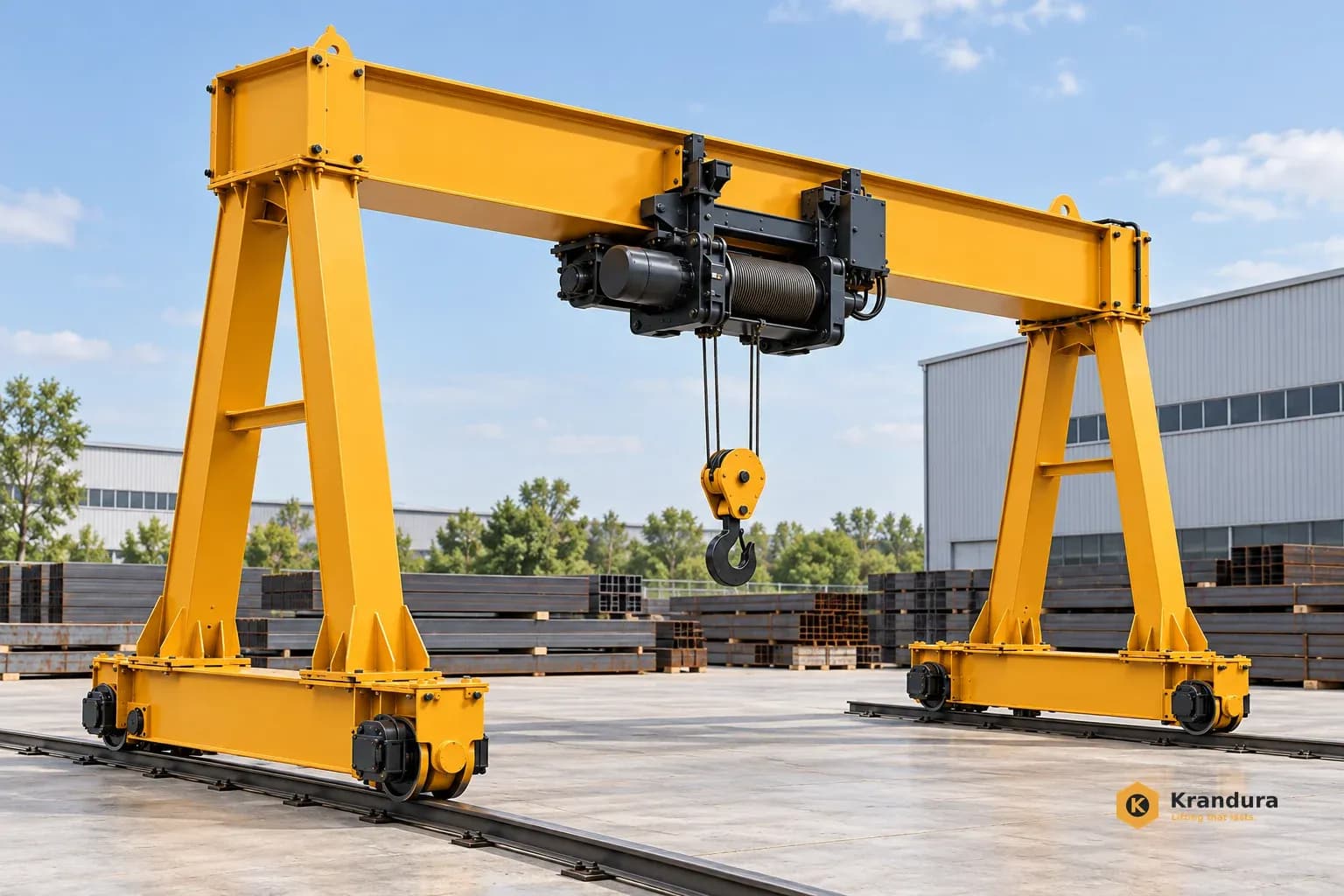 AI illustration of 10t Box Girder Gantry Crane: scene