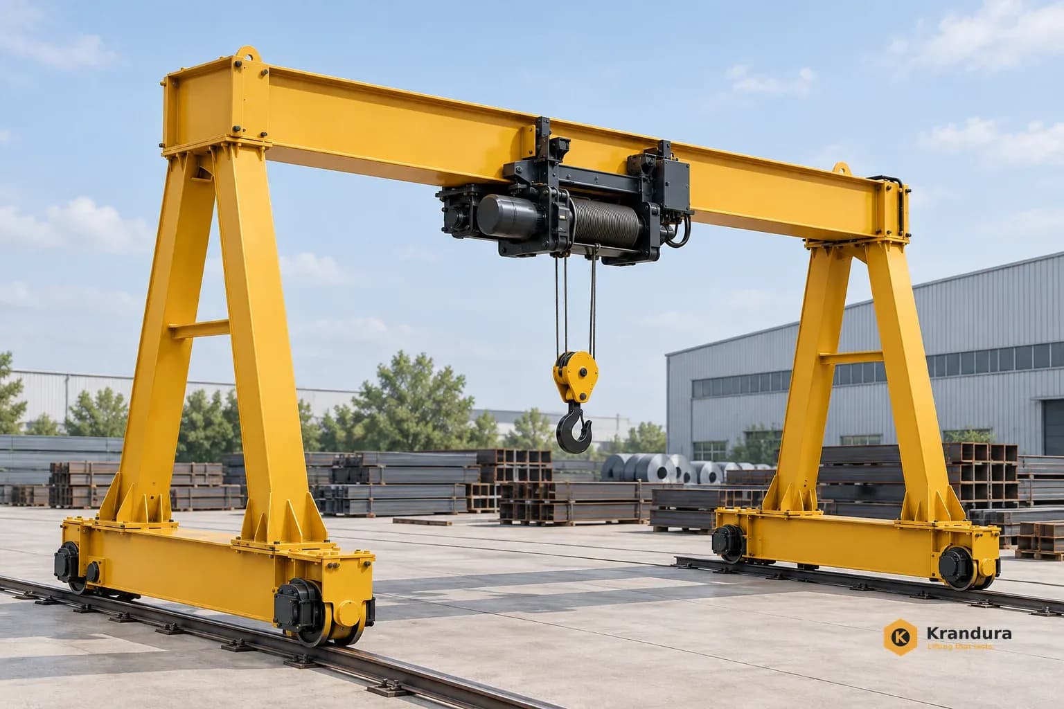 AI illustration of 5t Box Girder Gantry Crane: scene
