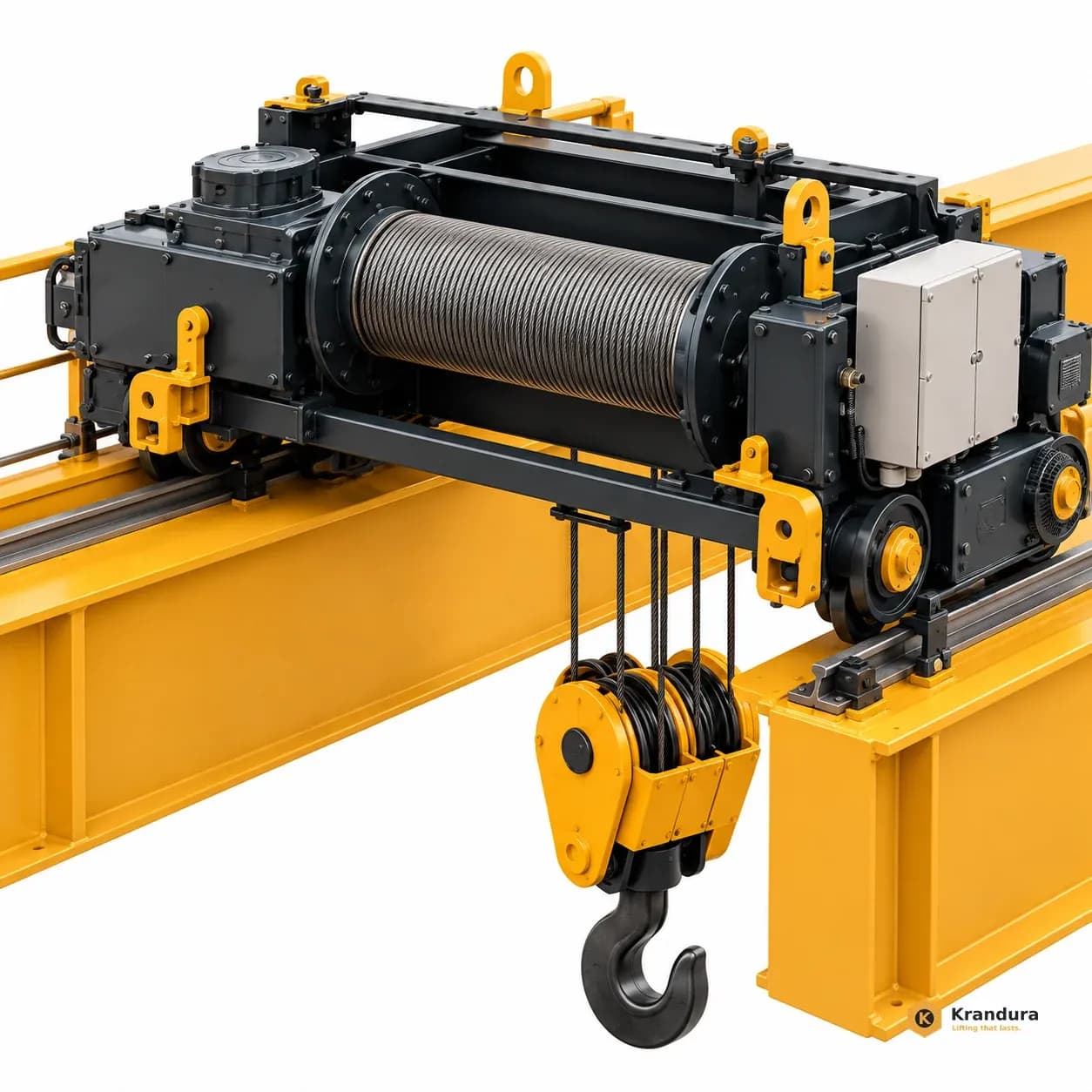 AI illustration of 30t Double Girder Overhead Crane: detail-04