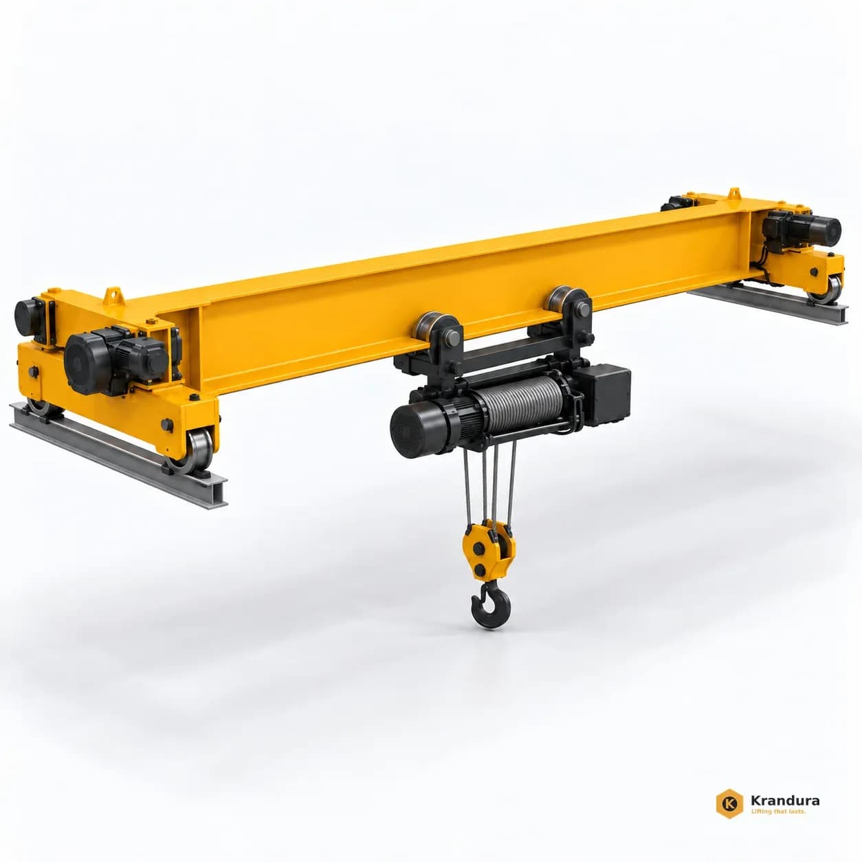 AI illustration of 3t Single Girder Overhead Crane: angle