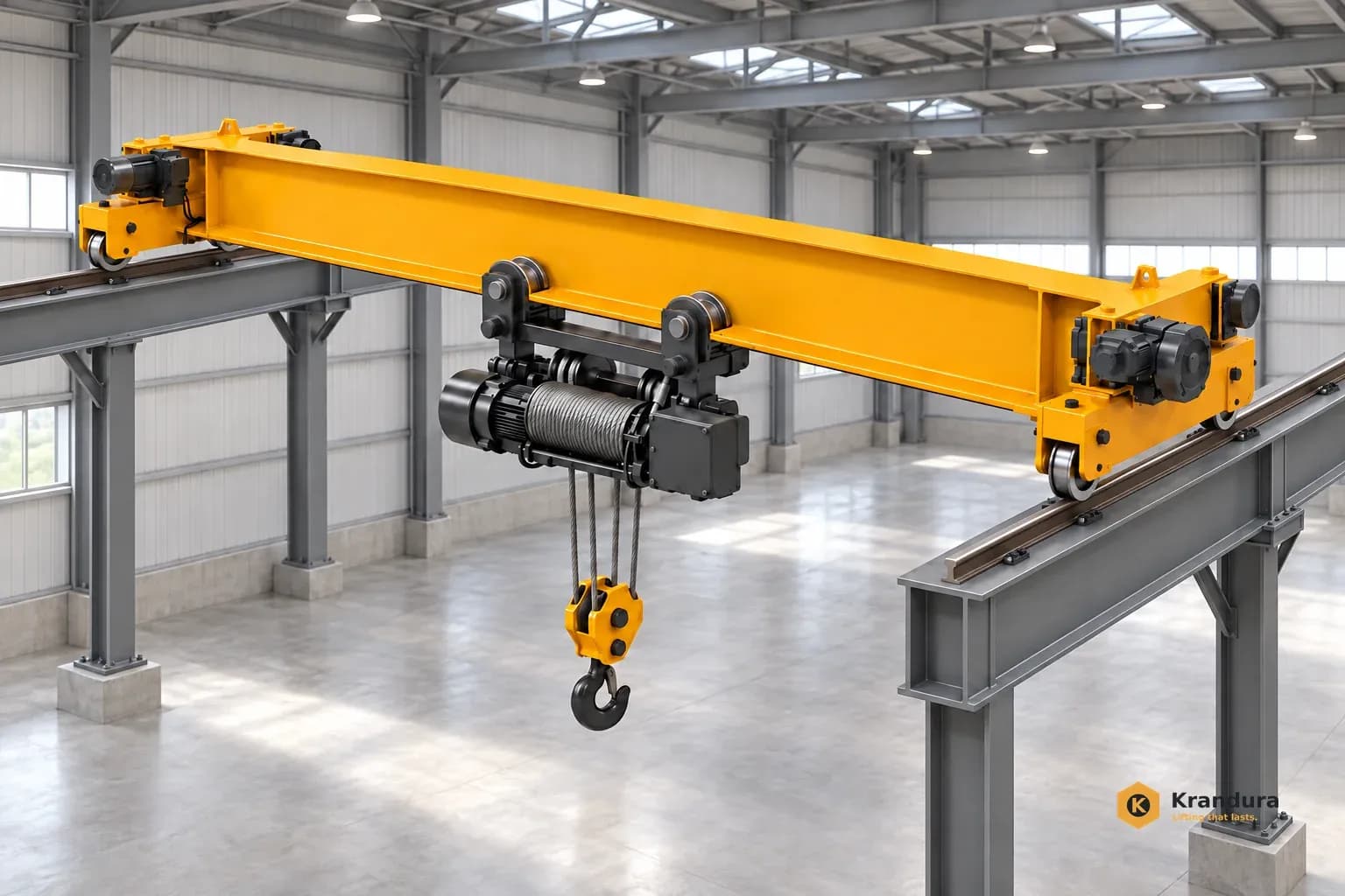 AI illustration of 3t Single Girder Overhead Crane: scene
