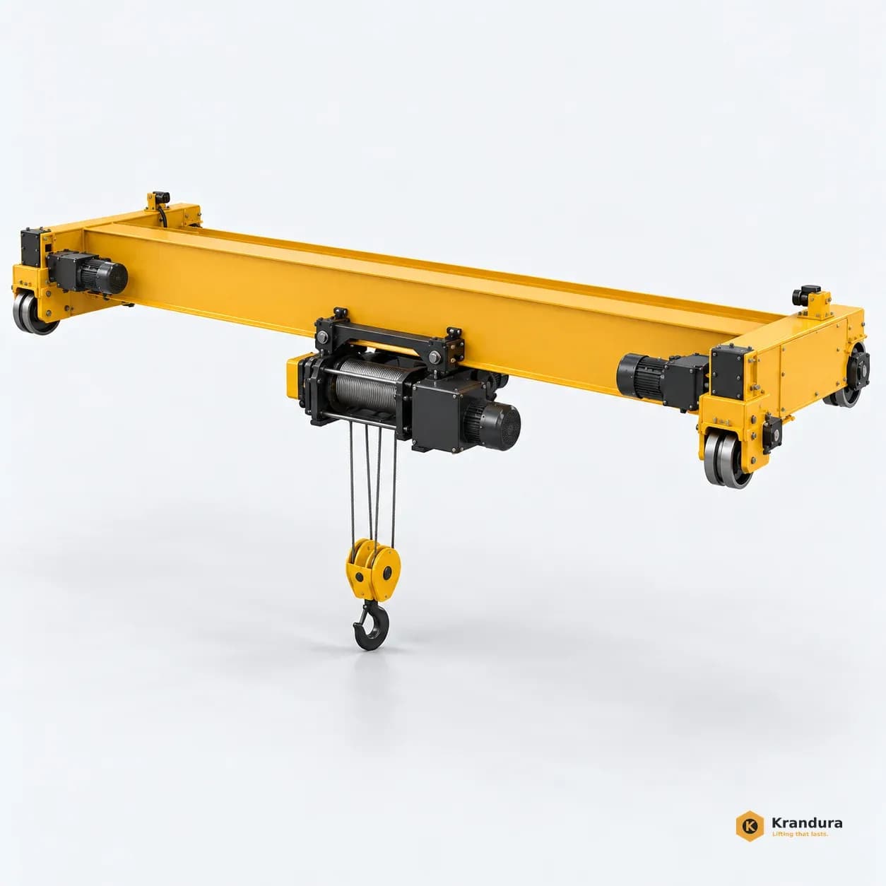 AI illustration of 5t Single Girder Overhead Crane: angle