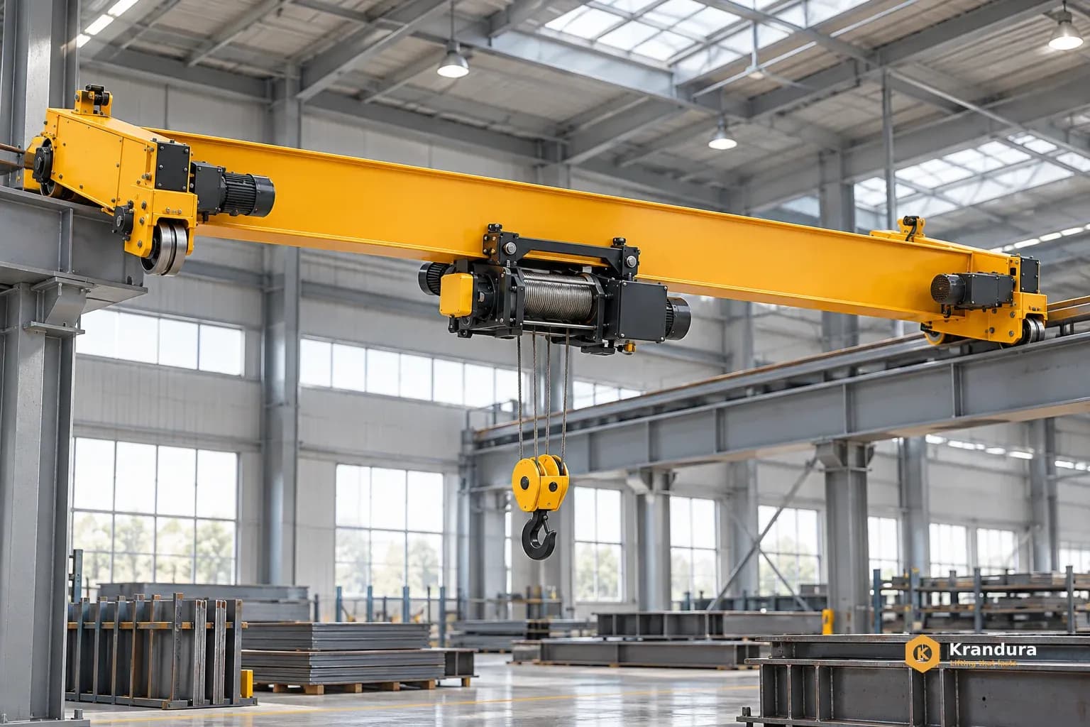 AI illustration of 5t Single Girder Overhead Crane: scene